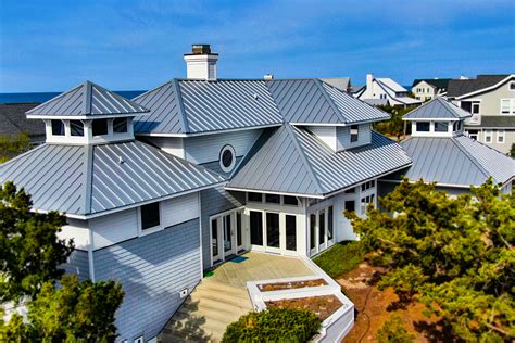 beach house with metal roof|copper roofing for beach house.